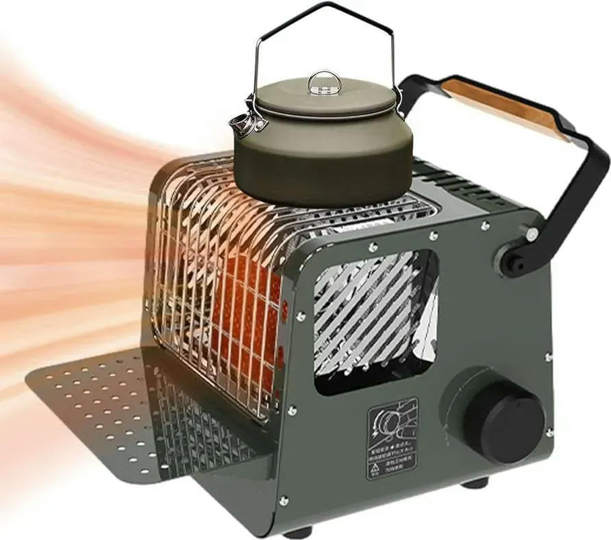 Мини обогреватель кассетный Naturehike CNK2300CW018, зеленый фото 3