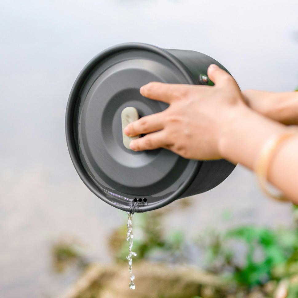 Набір посуду (2 каструлі, сковорода) Naturehike CNK2450CF010, алюмінійфото5