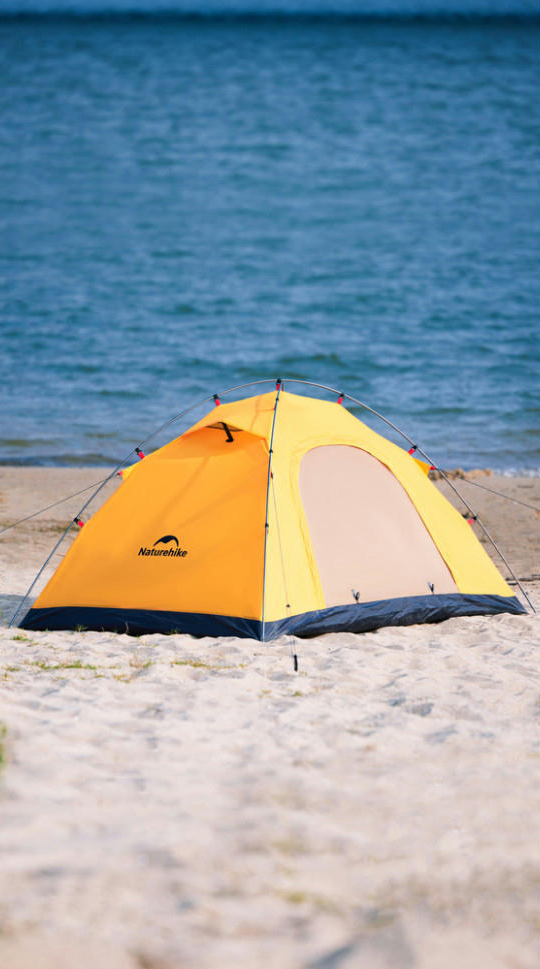 Палатка двухместная Naturehike CNK2450WS030, оранжевая фото 5