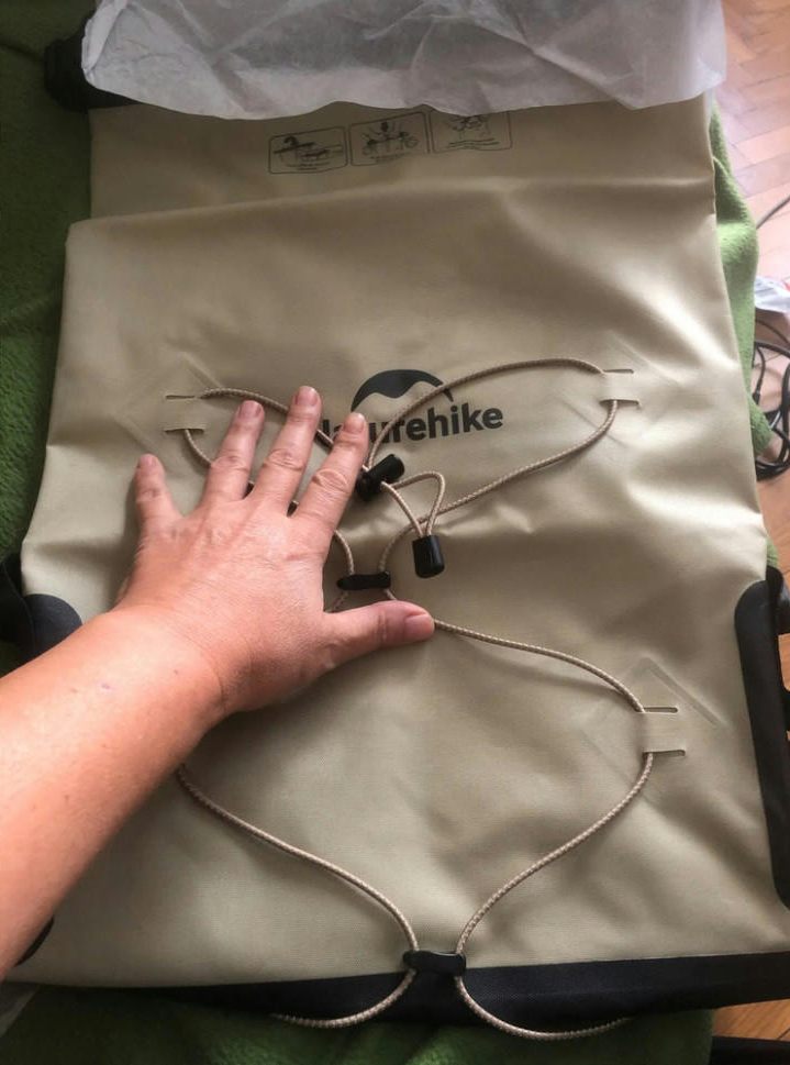 Рюкзак водонепроницаемый Naturehike NH21FSB04, 40л, бежевый фото 2