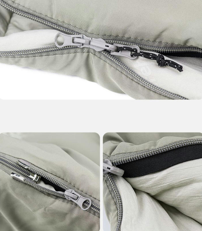 Спальный мешок с капюшоном Naturehike M300 CNK2350WS023, серый, правый фото 5