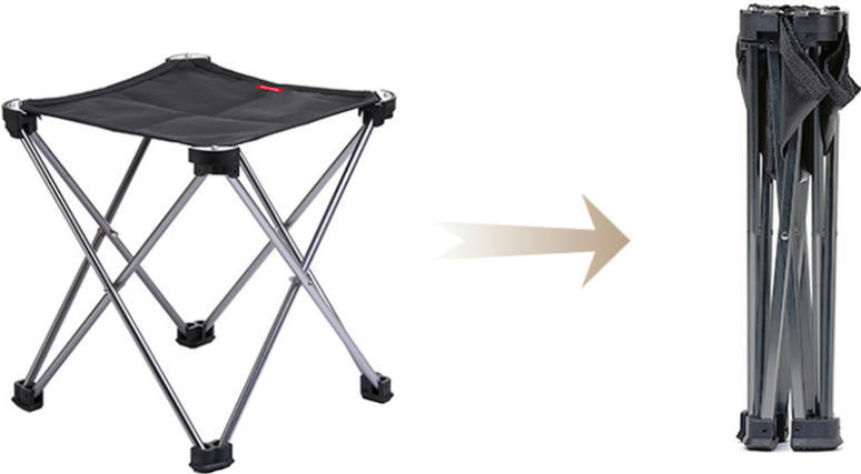 Стілець розкладний Naturehike NH20JJ019, чорнийфото