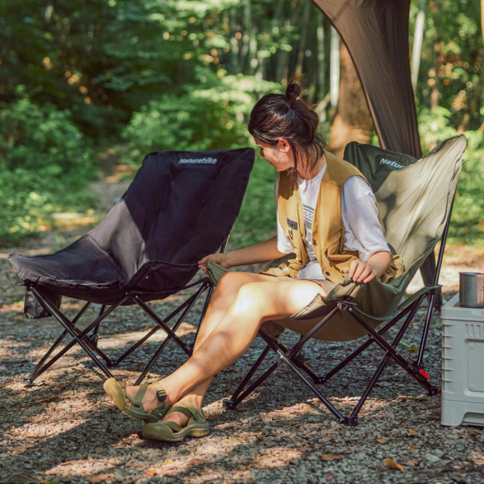 Стул складной Naturehike CNK2450JJ020, черный фото 4