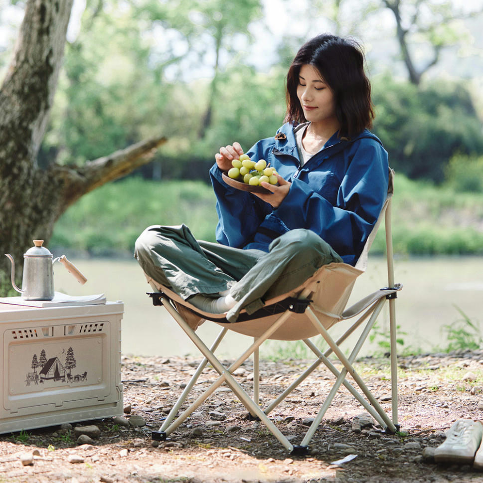 Стілець складний Naturehike Stellaluna T01 CNH23JU13002, L, чорнийфото4