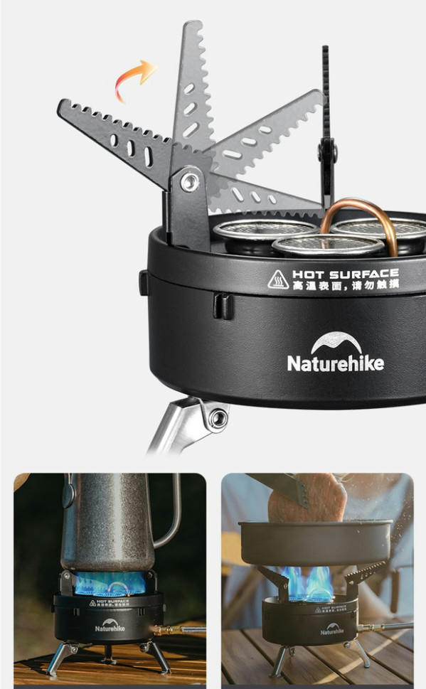 Трехконфорочная газовая горелка Naturehike CNK2450CF019 фото 3