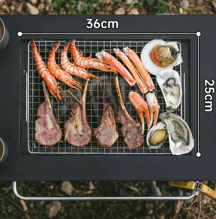 Стіл для барбекю сталевий Naturehike CNK2350CF018, чорнийфото6