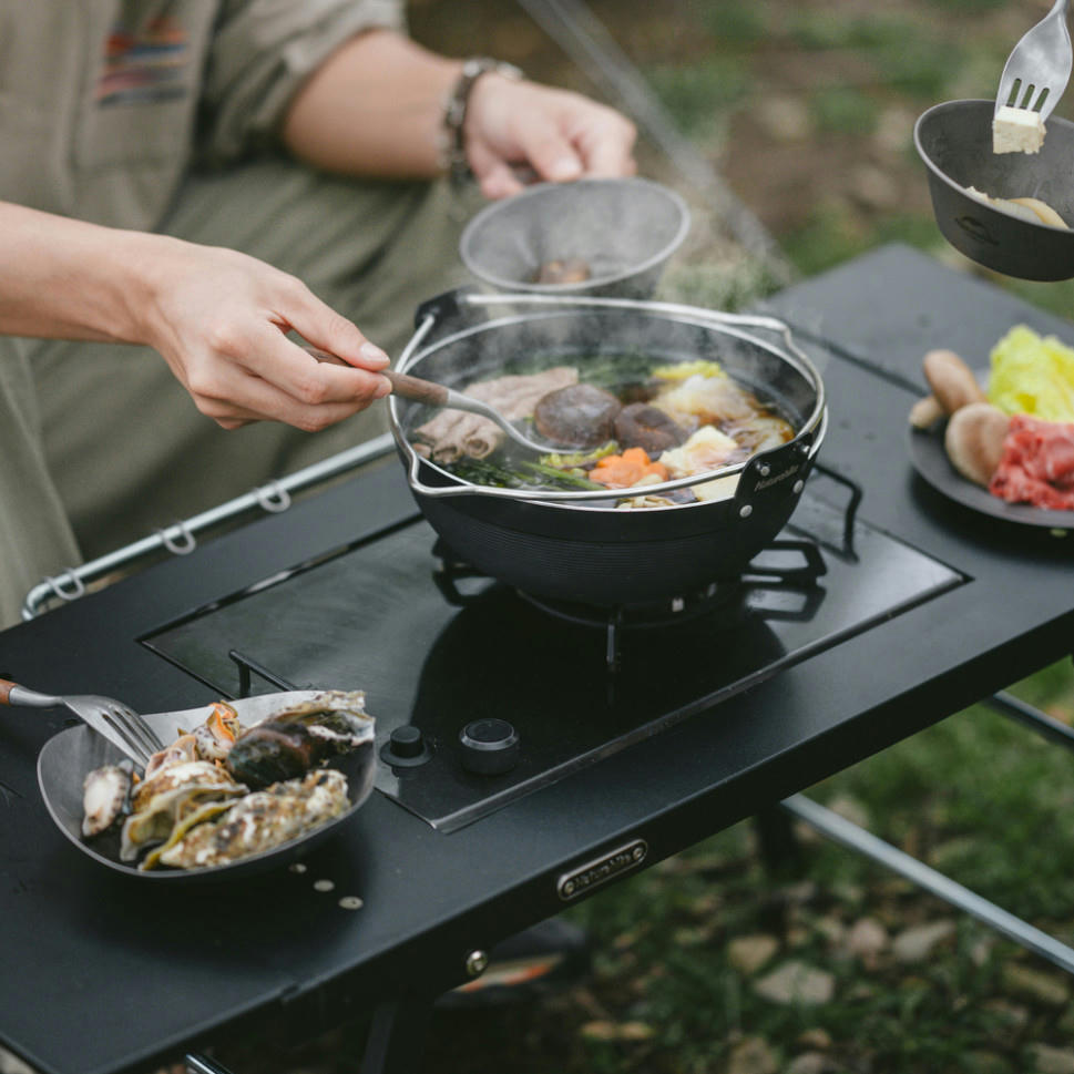 Стіл для барбекю сталевий Naturehike CNK2350CF018, чорнийфото9