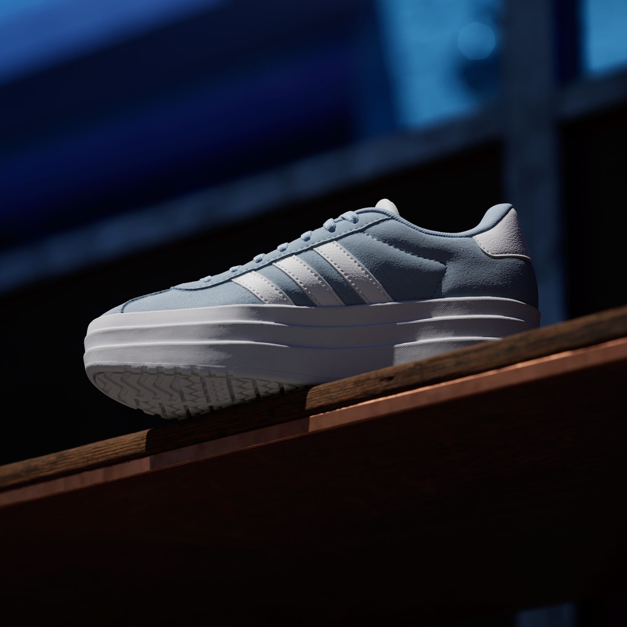 Кеды для девочек Adidas Vl Court Bold J JI1018 39 1/3 (6 UK) голубые фото 16