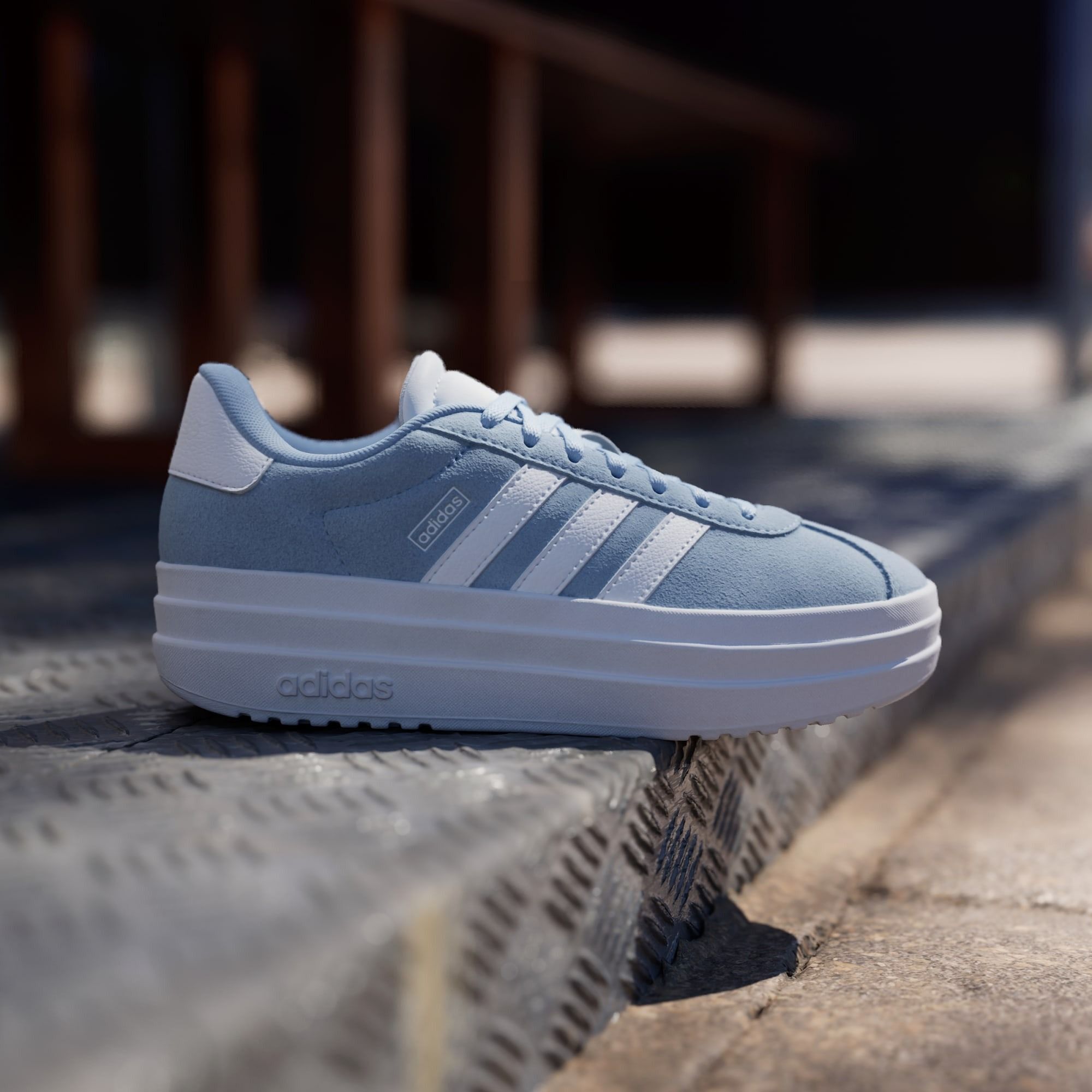 Кеды для девочек Adidas Vl Court Bold J JI1018 39 1/3 (6 UK) голубые фото 9