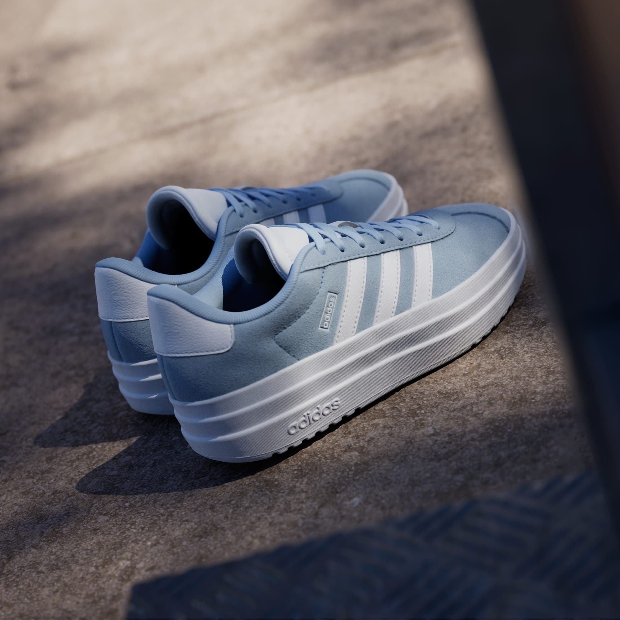 Кеды для девочек Adidas Vl Court Bold J JI1018 39 1/3 (6 UK) голубые фото 12