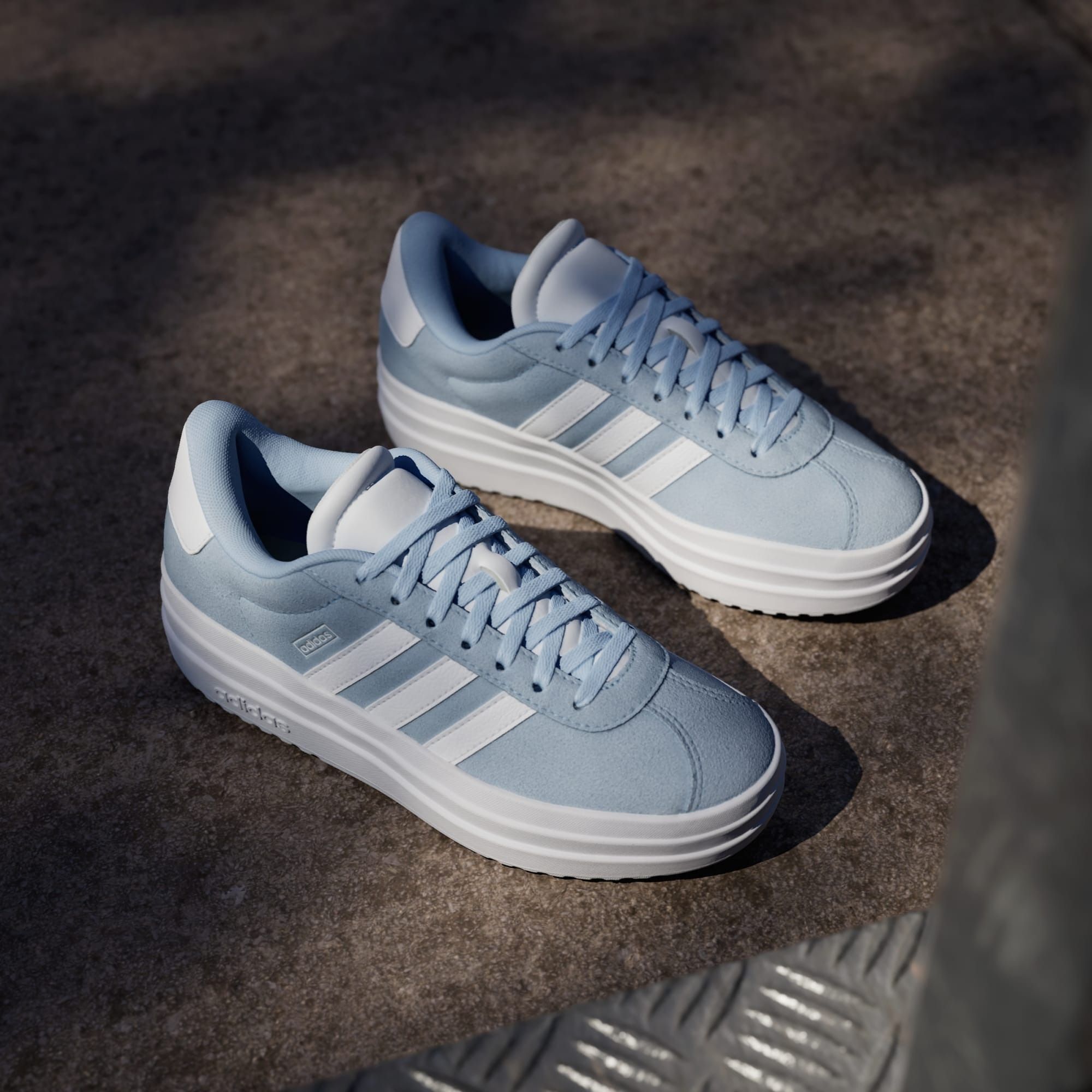 Кеды для девочек Adidas Vl Court Bold J JI1018 39 1/3 (6 UK) голубые фото 11