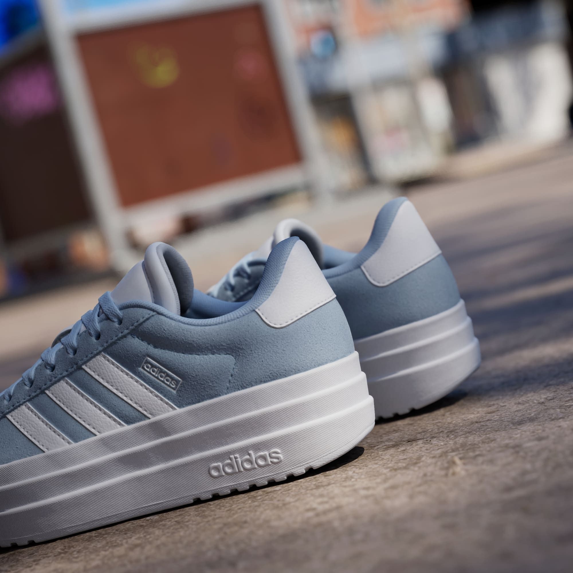 Кеды для девочек Adidas Vl Court Bold J JI1018 39 1/3 (6 UK) голубые фото 13
