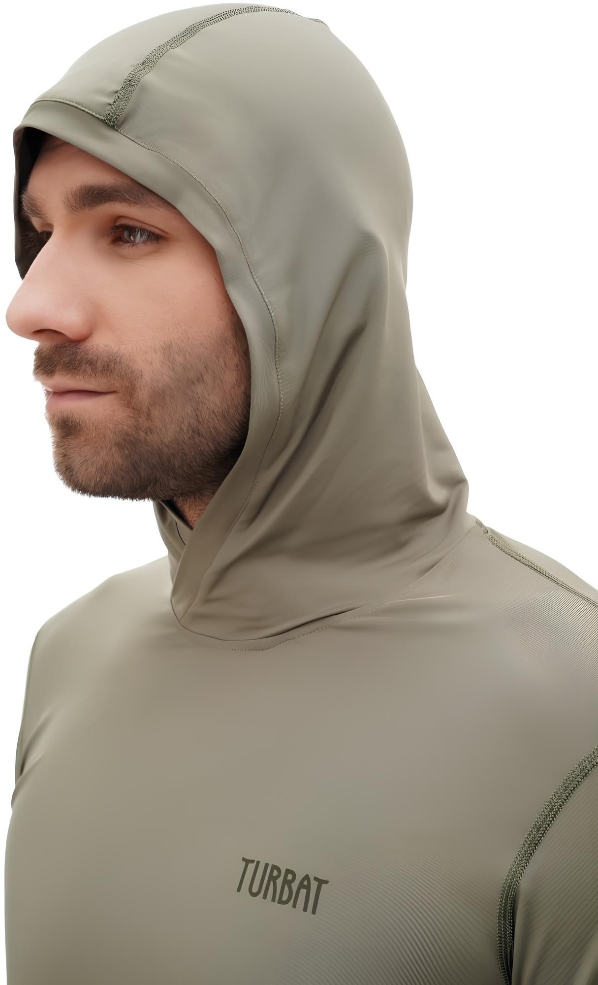 Термолонгслів чоловічий Turbat Hike Lite Ls Hood M оливковийфото3