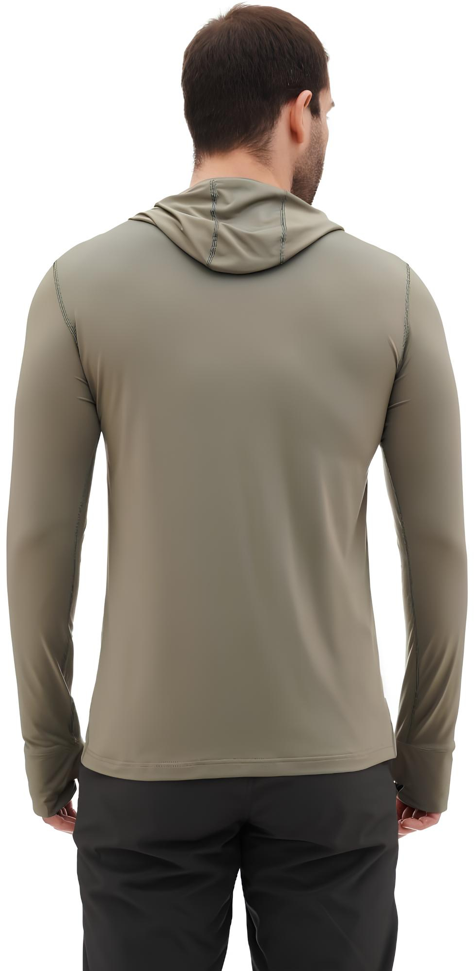 Термолонгслів чоловічий Turbat Hike Lite Ls Hood M оливковийфото2