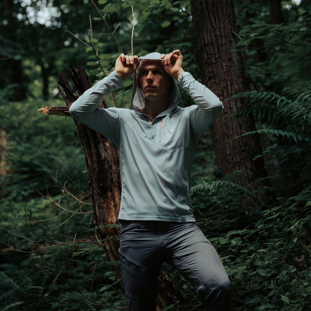 Рубашка мужская Turbat Maya Hood Trek XL серая фото 6