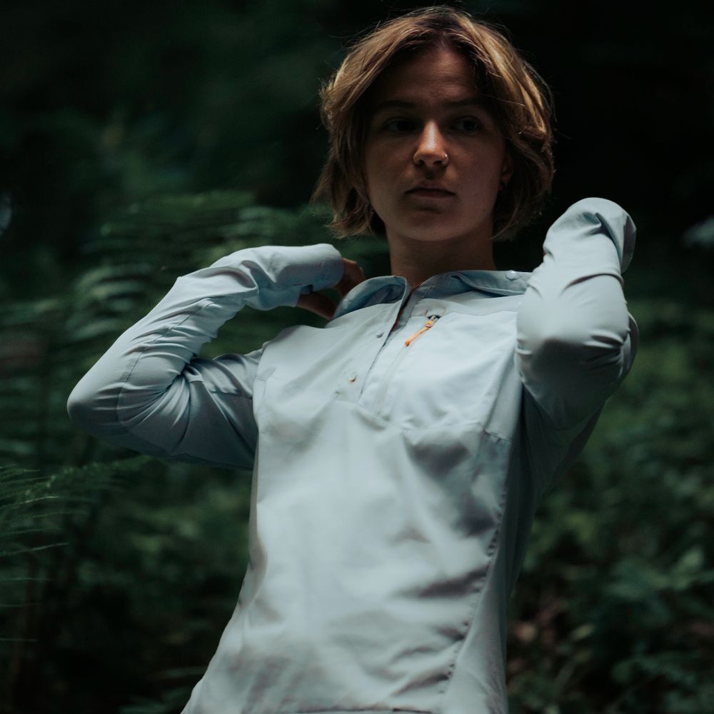 Рубашка женская Turbat Maya Hood Trek Wmn L серая фото 6