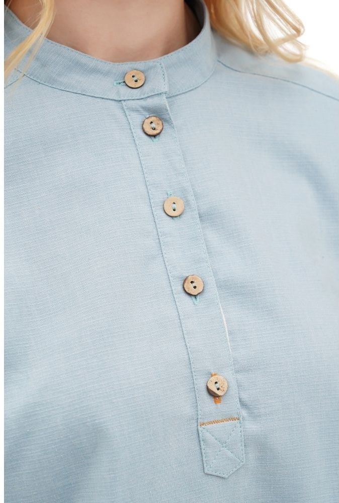 Сорочка жіноча Turbat Madeira Hemp Wmn XS блакитнафото3