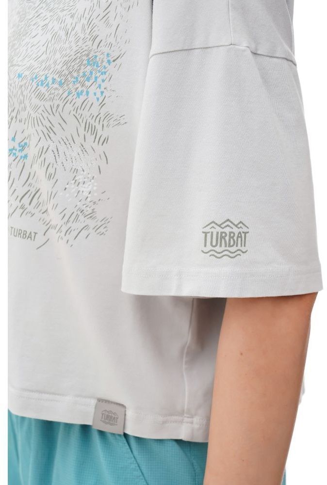 Футболка женская Turbat Steppe Flowers XS серая фото 3