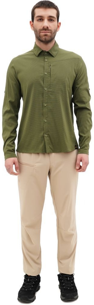 Рубашка мужская Turbat Maya 2 Ls S оливковая фото 5