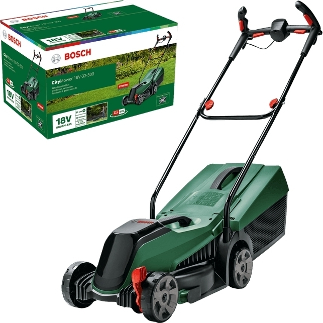 Газонокосилка аккумуляторная Bosch CityMower 18V-32-300 18В (без АКБ и ЗУ), (0.600.8B9.A08) фото 
