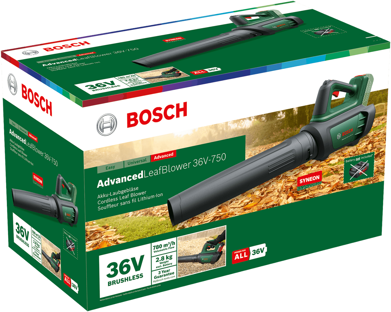 Повітродув садовий Bosch AdvancedLeafBlower 36V-750 (без АКБ і ЗП), (0.600.8C6.001)фото4