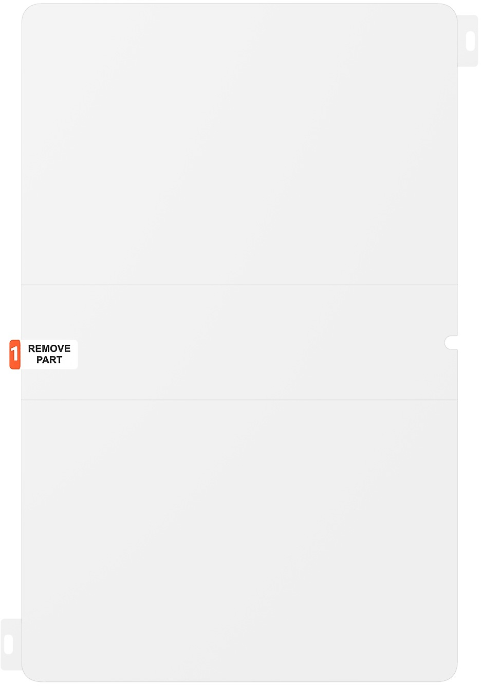 Защитная пленка Samsung для Galaxy Tab S10 FE+ Anti-Reflecting Screen Protector Transparent (EF-UX620CTEGWW) фото 3