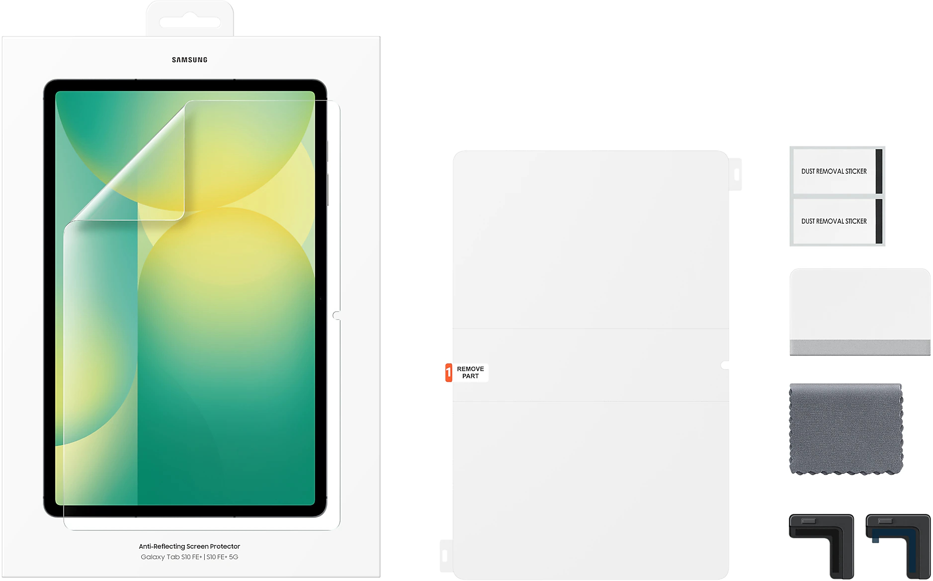 Защитная пленка Samsung для Galaxy Tab S10 FE+ Anti-Reflecting Screen Protector Transparent (EF-UX620CTEGWW) фото 2