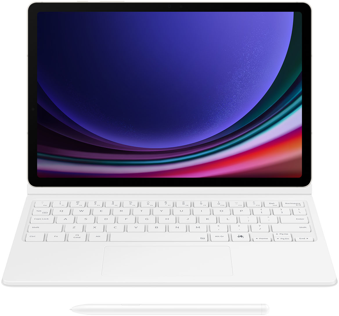 Чехол Samsung для Galaxy Tab S10 FE Book Cover Keyboard White (EF-DX725BWEGUA) фото 7