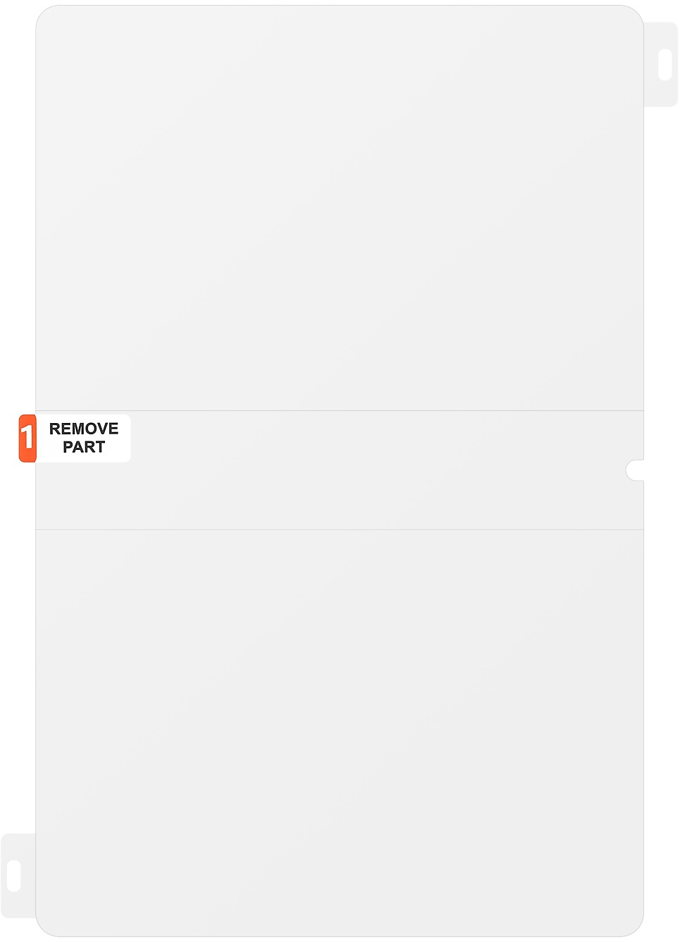 Защитная пленка Samsung для Galaxy Tab S10 FE Anti-Reflecting Screen Protector Transparent (EF-UX710CTEGWW) фото 3