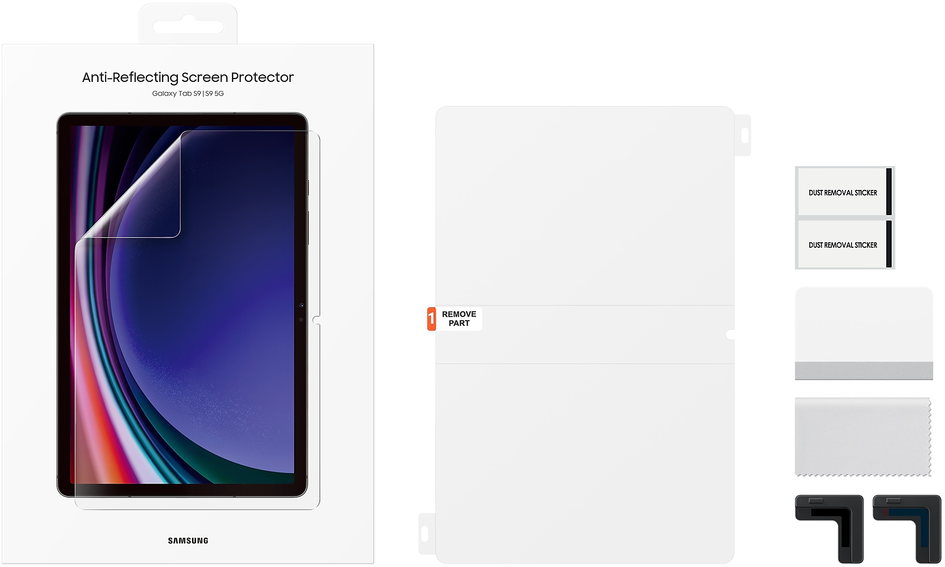 Защитная пленка Samsung для Galaxy Tab S10 FE Anti-Reflecting Screen Protector Transparent (EF-UX710CTEGWW) фото 2