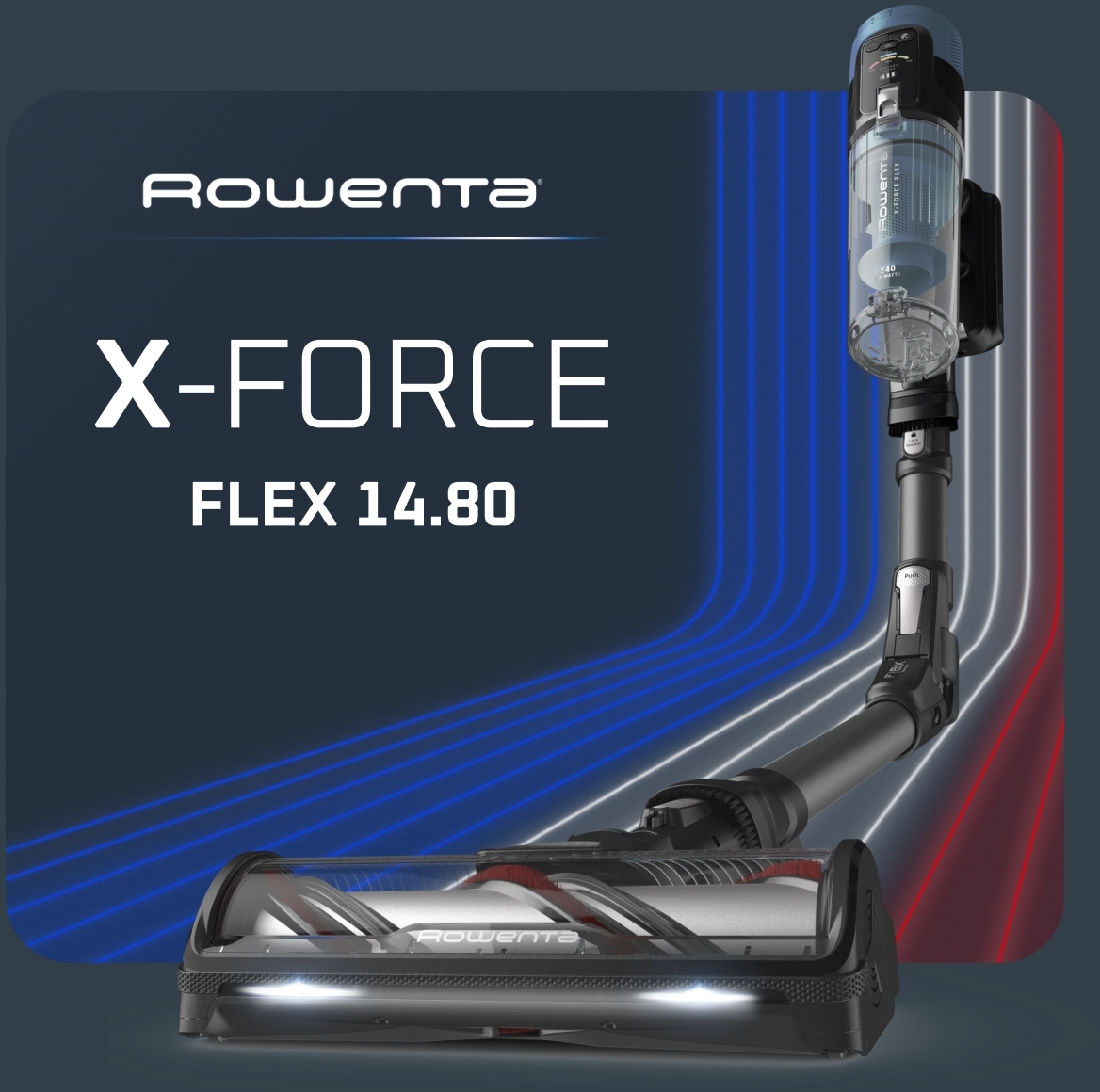 Акумуляторний пилосос Rowenta Xforce Flex 14.80 Aqua RH9BC1WOфото