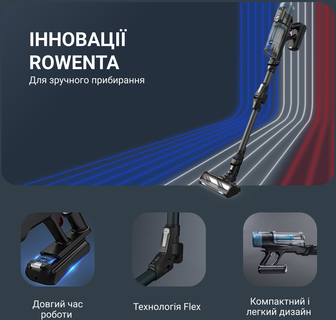 Акумуляторний пилосос Rowenta Xforce Flex 14.80 Aqua RH9BC1WOфото