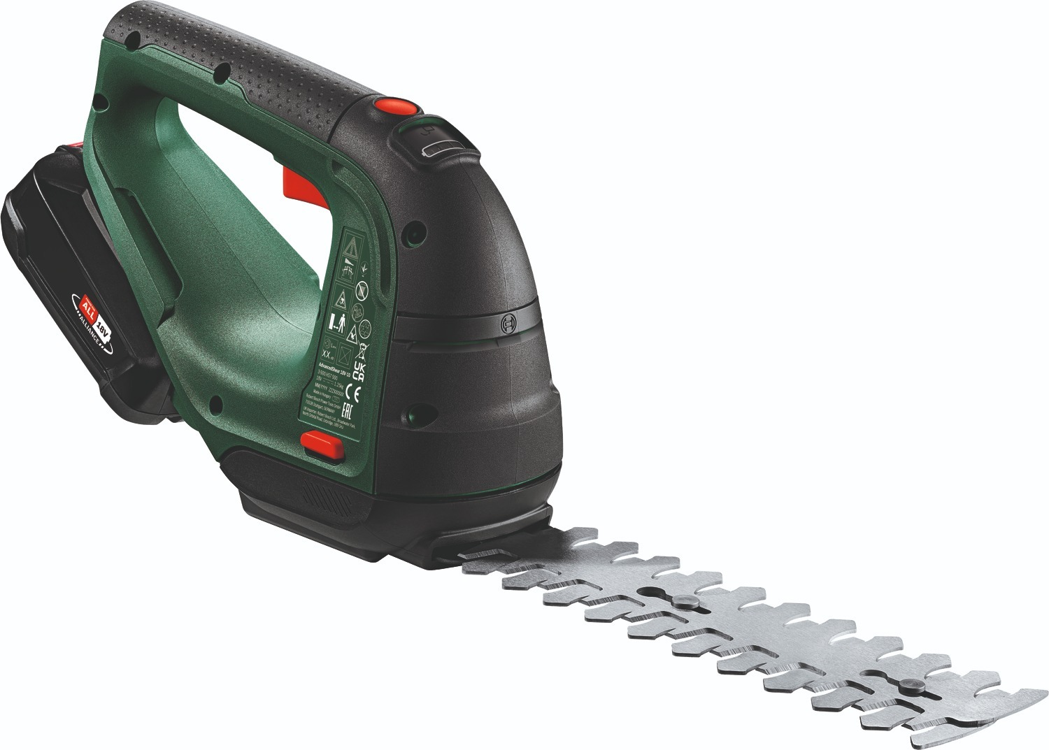 Ножиці для трави акумуляторні Bosch AdvancedShear 18V-10 + насадка кущоріз (0.600.857.000)фото