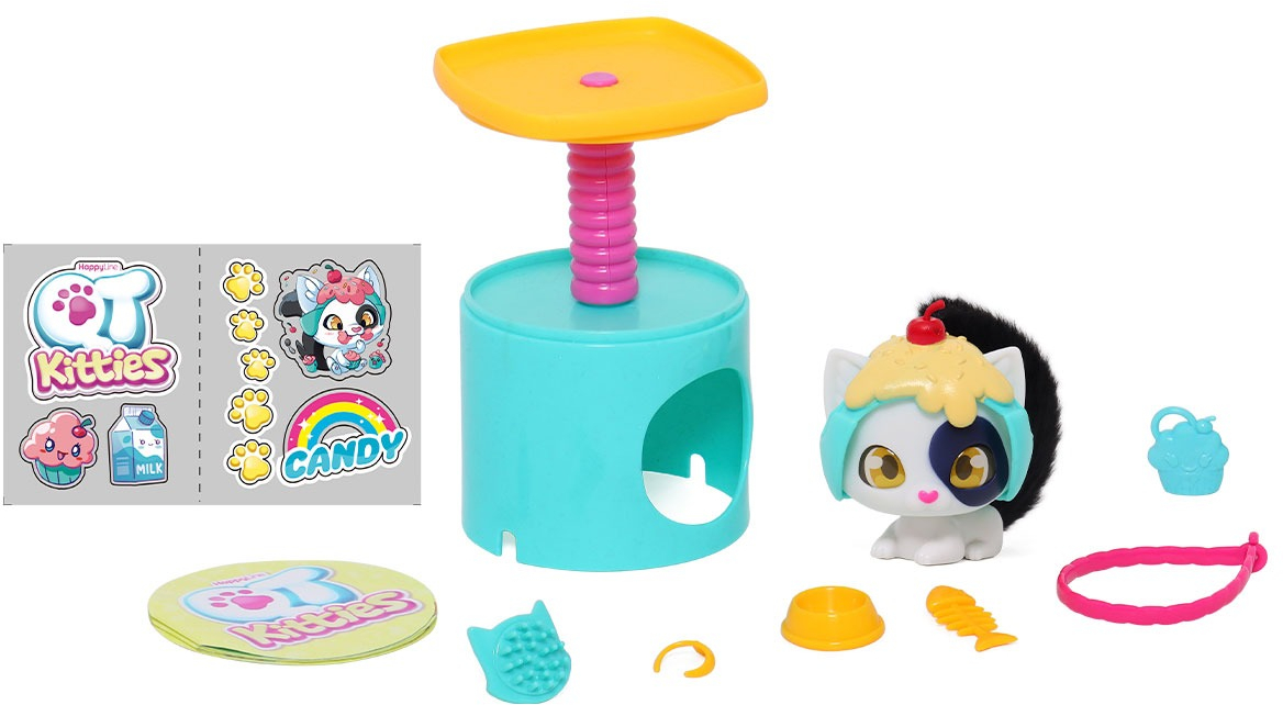 Игровой набор QT Kitties - Котенок Кенди (фигурка, домик, аксессуары) (450001-2) фото 3