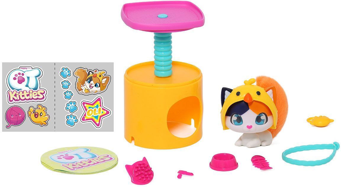 Игровой набор QT Kitties - Котенок Олли (фигурка, домик, аксессуары) (450001-1) фото 3