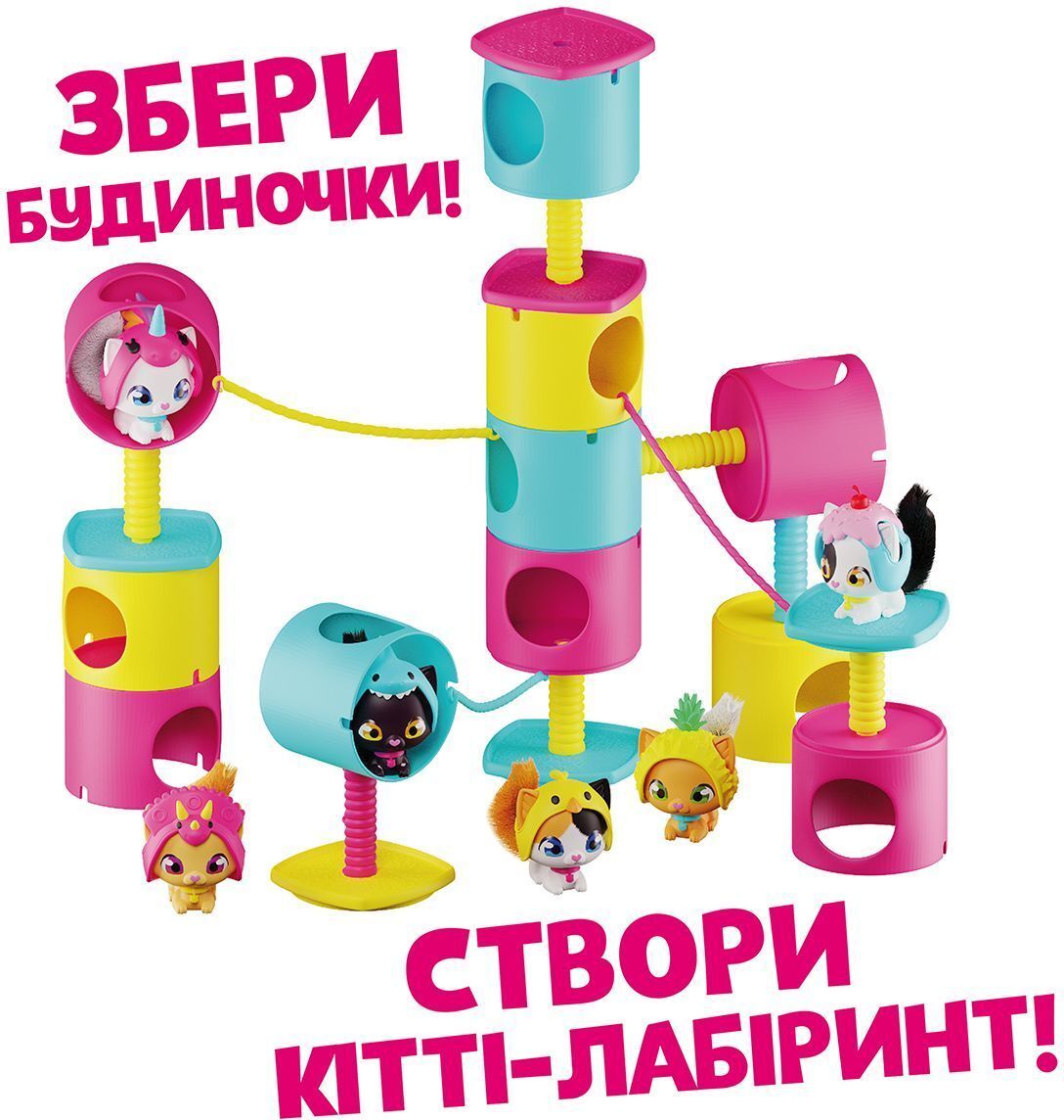 Игровой набор QT Kitties - Котенок Эш (фигурка, домик, аксессуары) (450001-6) фото 
