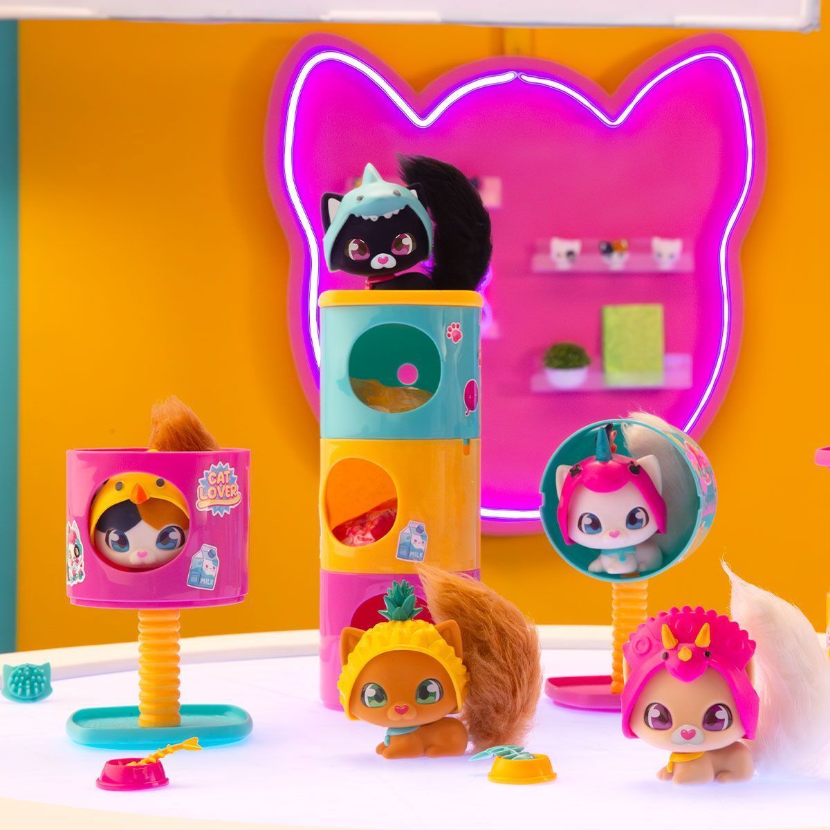 Игровой набор QT Kitties - Котенок Эш (фигурка, домик, аксессуары) (450001-6) фото 