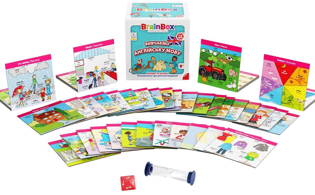 Пізнавальна гра Yago - Brainbox Вчимо Англійська Мова (BZZBRLLE01UA)фото4