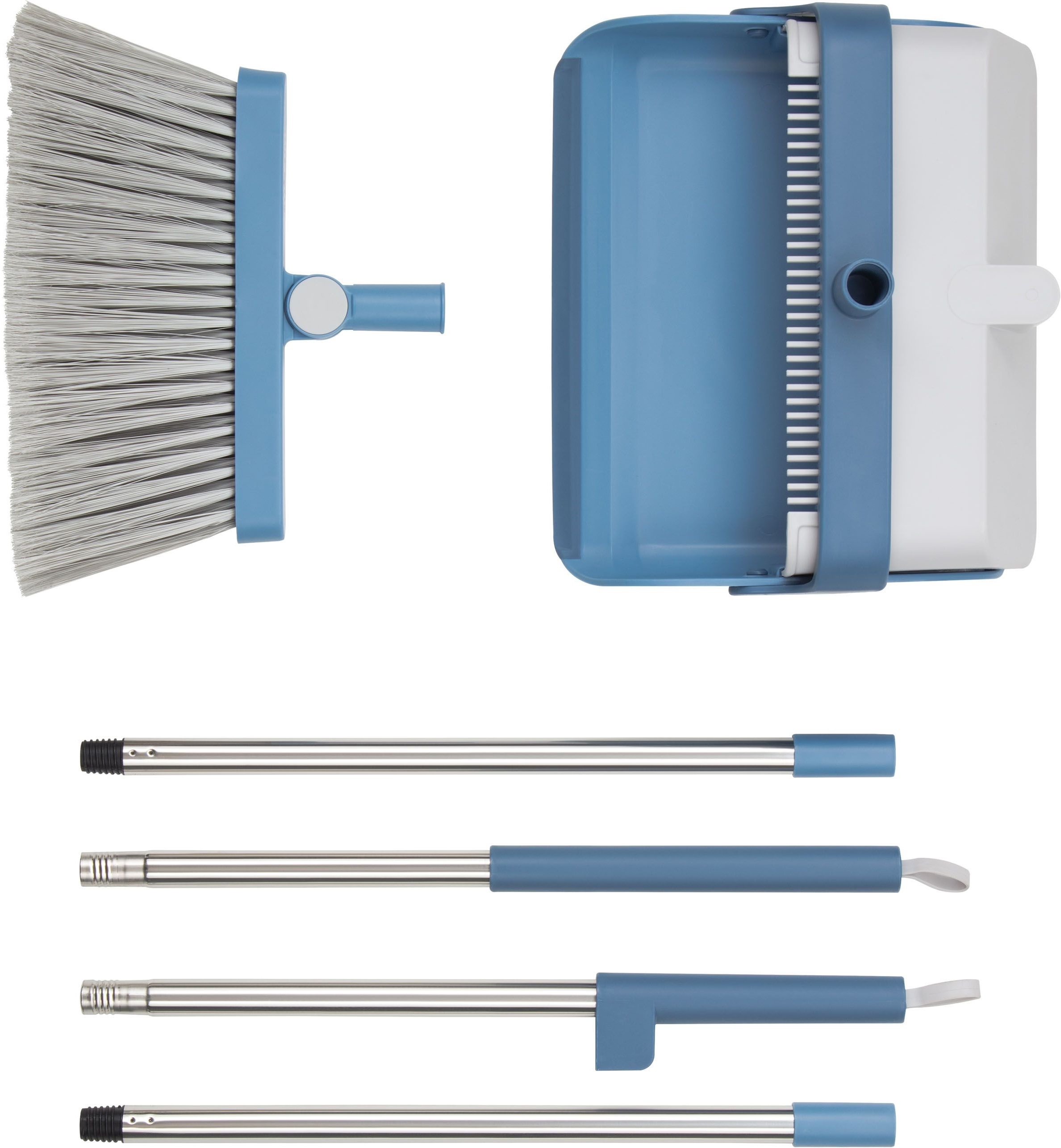 Набір для прибирання совок та щітка з довгою ручкою ARDESTO 79.2см, блакитний (ARHE1301B)фото