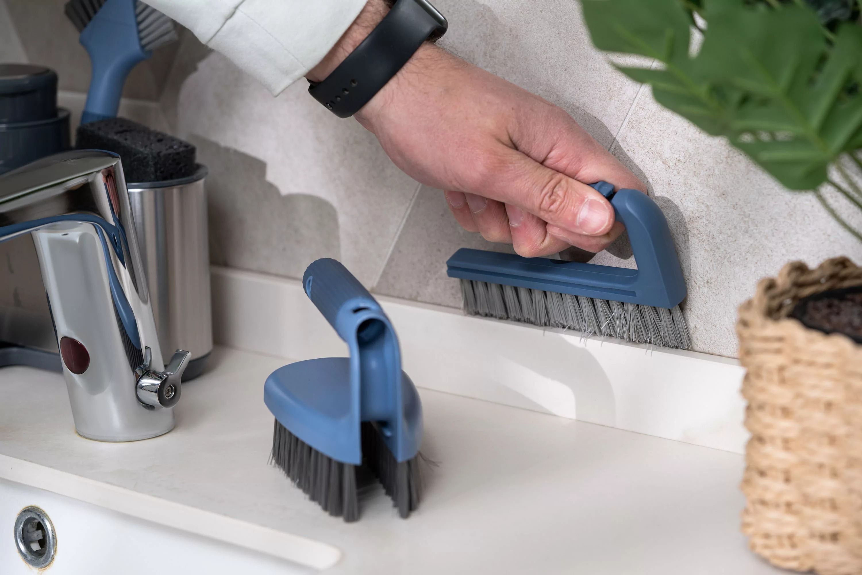 Щетка для мытья 2 в 1 ARDESTO 13.9x7x9см, синий (ARHE1302B) фото 13