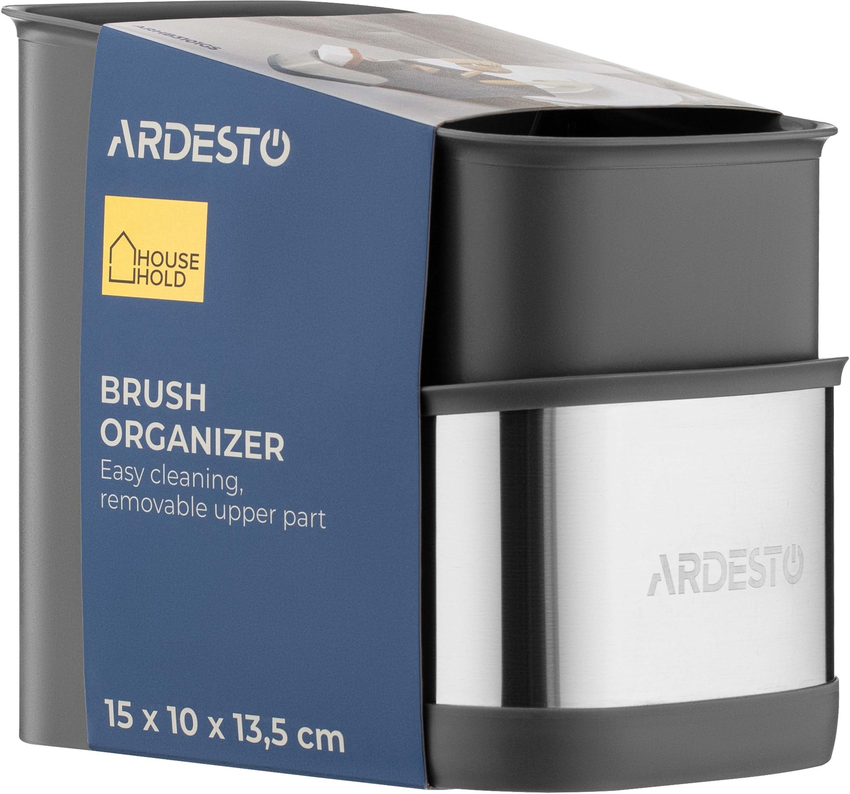 Органайзер для щеток ARDESTO, 15x10x13.5см, серый (ARHB3101GS) фото 10