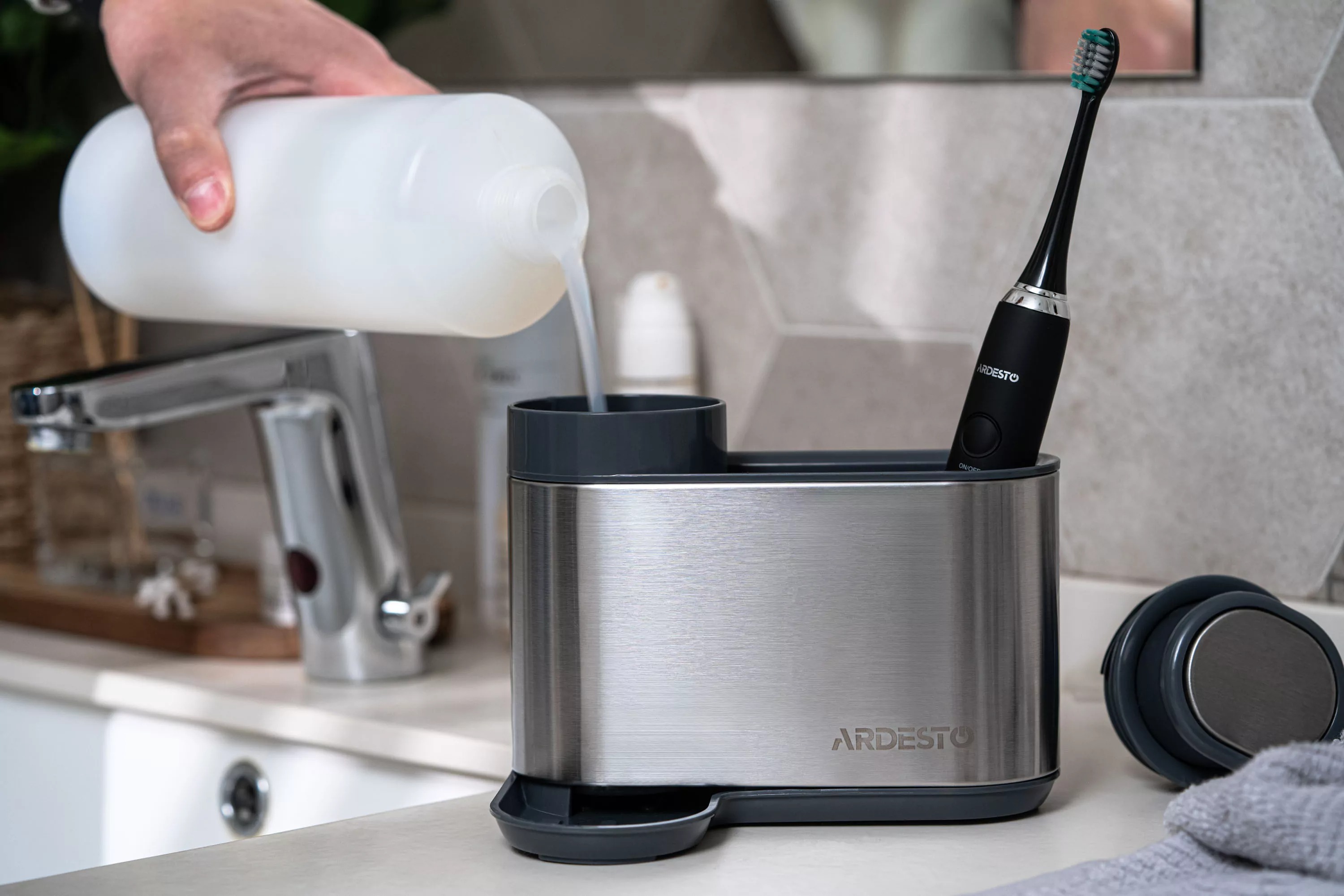 Органайзер для моющих средств ARDESTO, 8x12.7x16см, серый (ARHB3102GS) фото 