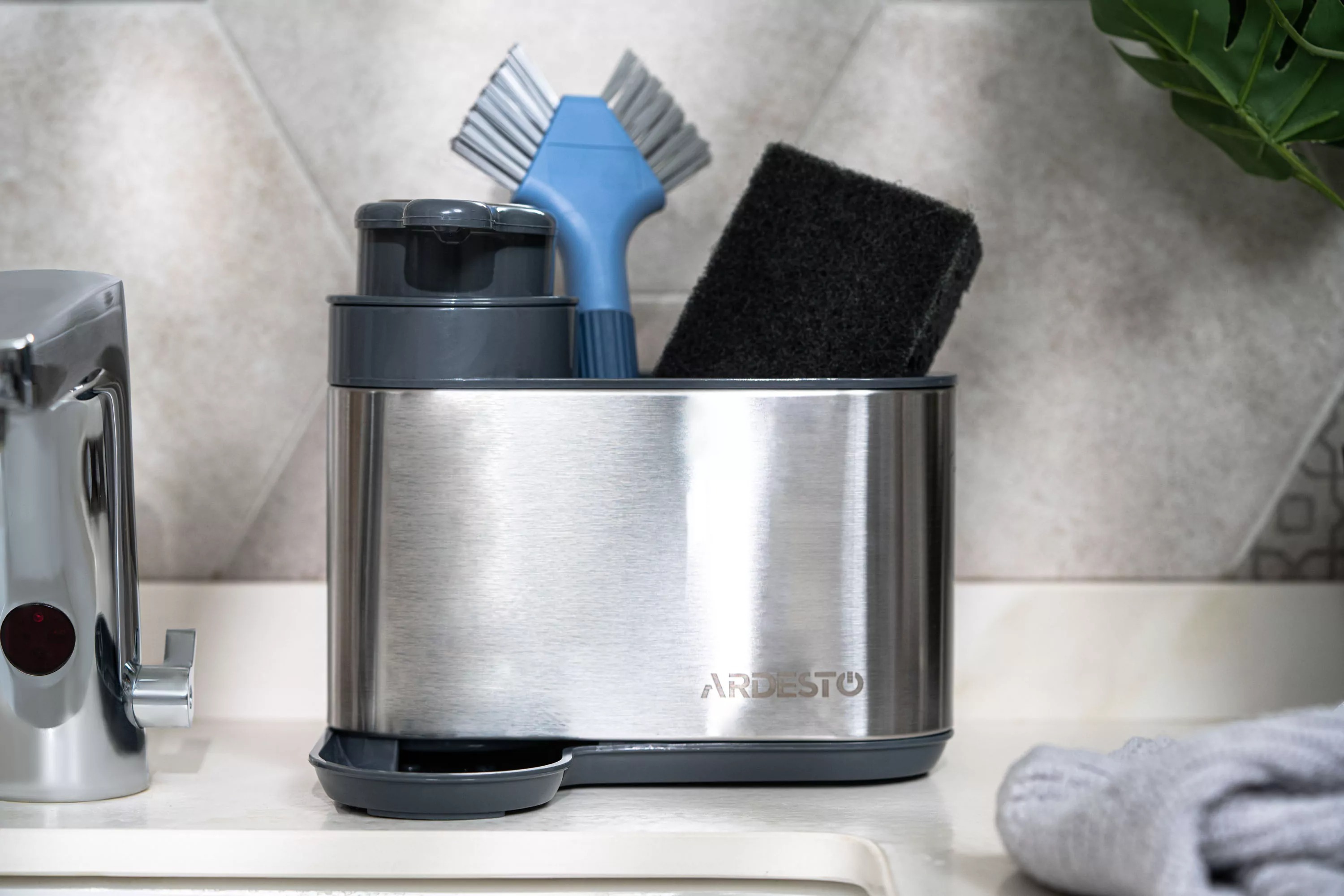 Органайзер для моющих средств ARDESTO, 8x12.7x16см, серый (ARHB3102GS) фото 