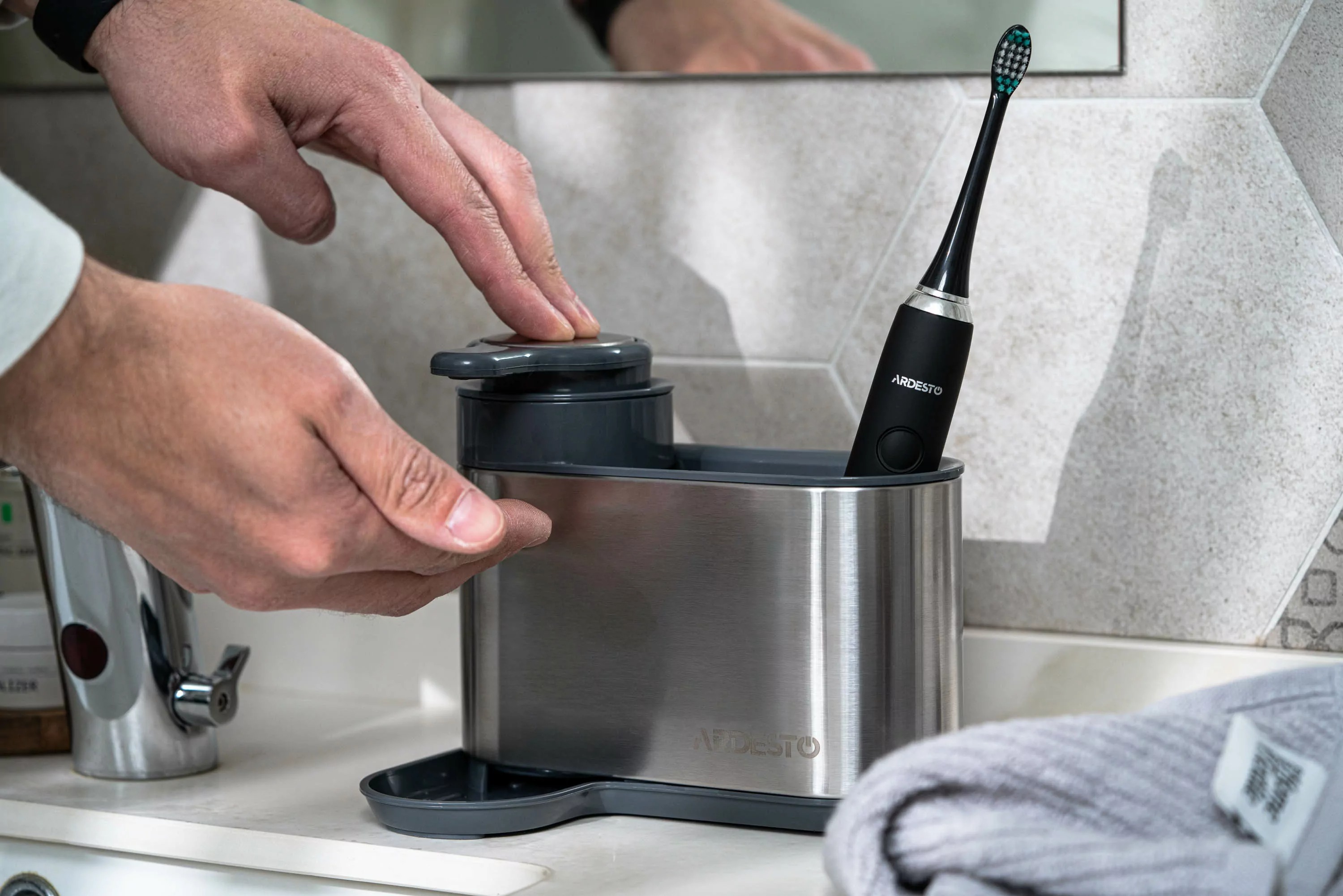 Органайзер для моющих средств ARDESTO, 8x12.7x16см, серый (ARHB3102GS) фото 