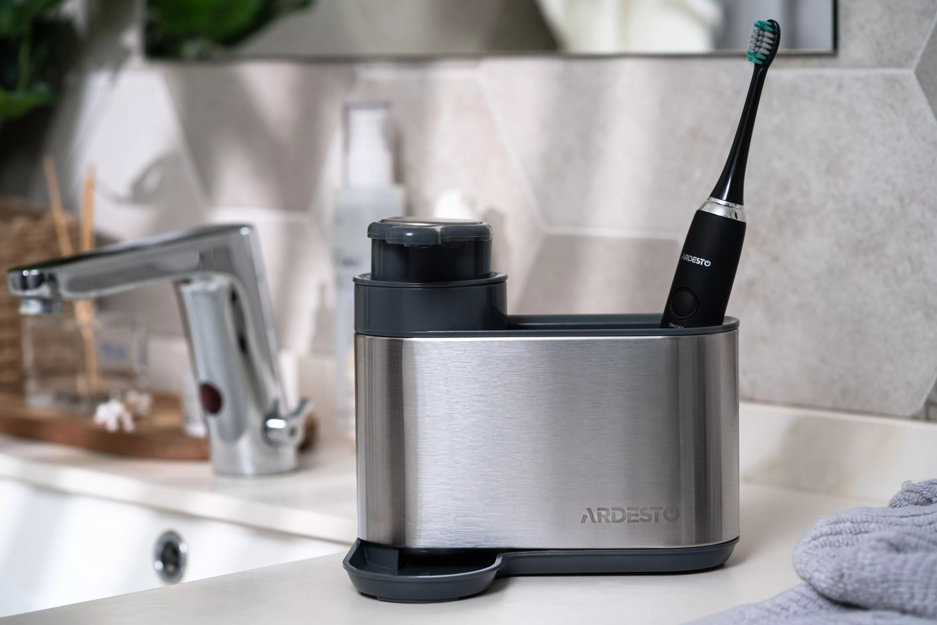 Органайзер для моющих средств ARDESTO, 8x12.7x16см, серый (ARHB3102GS) фото 