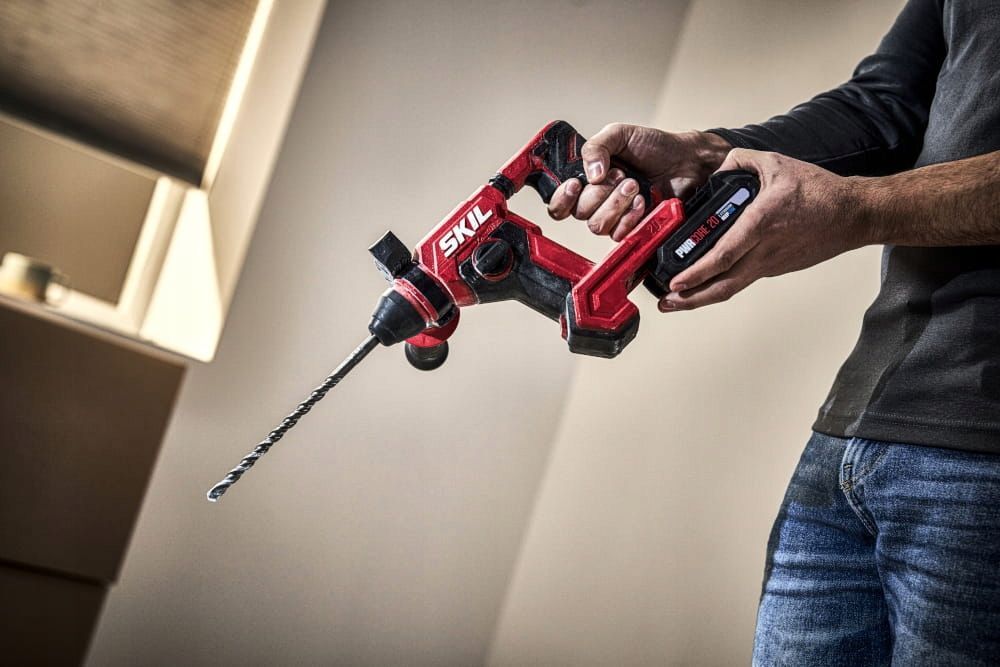 Перфоратор акумуляторний SKIL 3821 CA SDS-plus 20В без АКБ та ЗП (RH1E3821CA)фото9