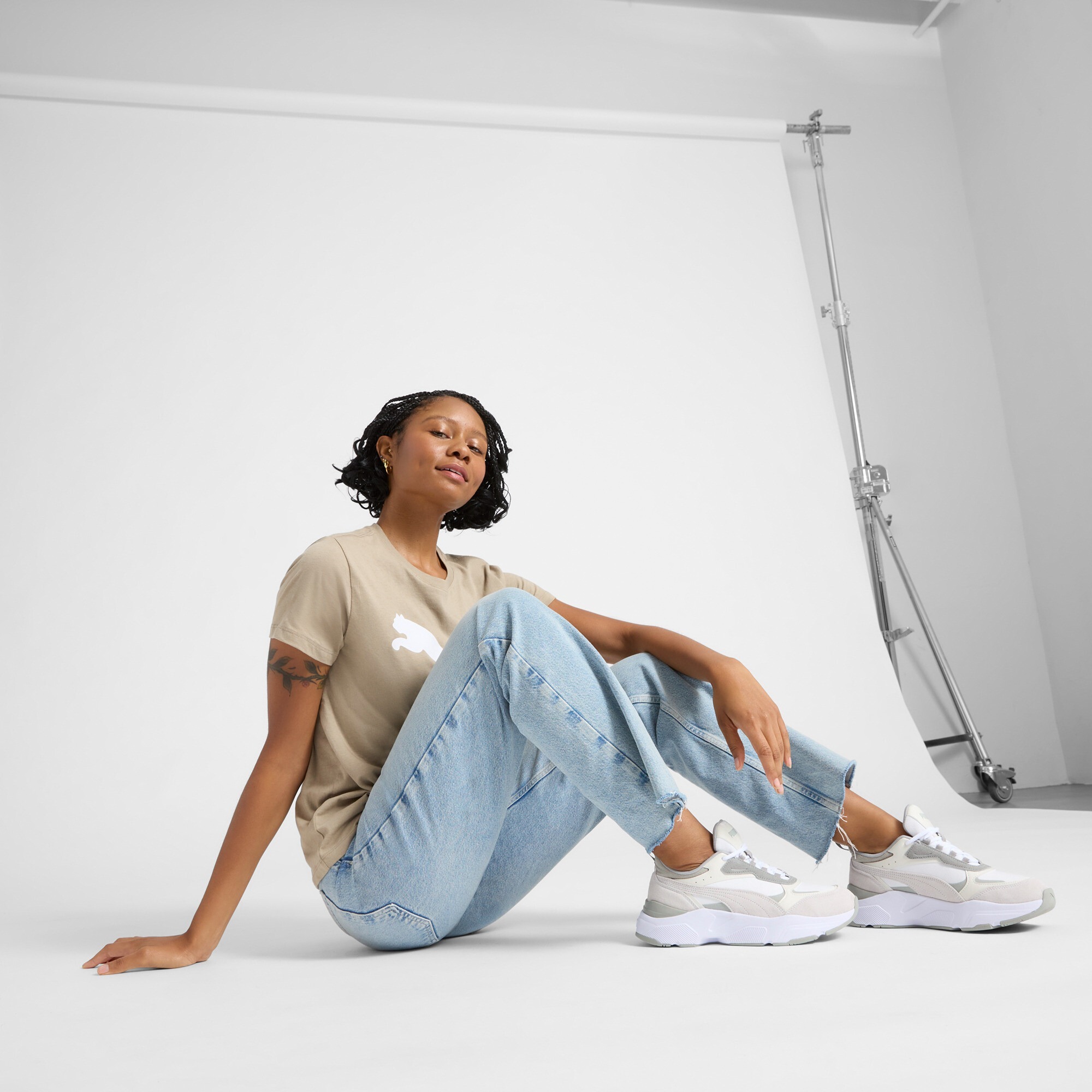 Кроссовки женские Puma Cassia Mix 391959-02 36 (3.5 UK) серые фото 8