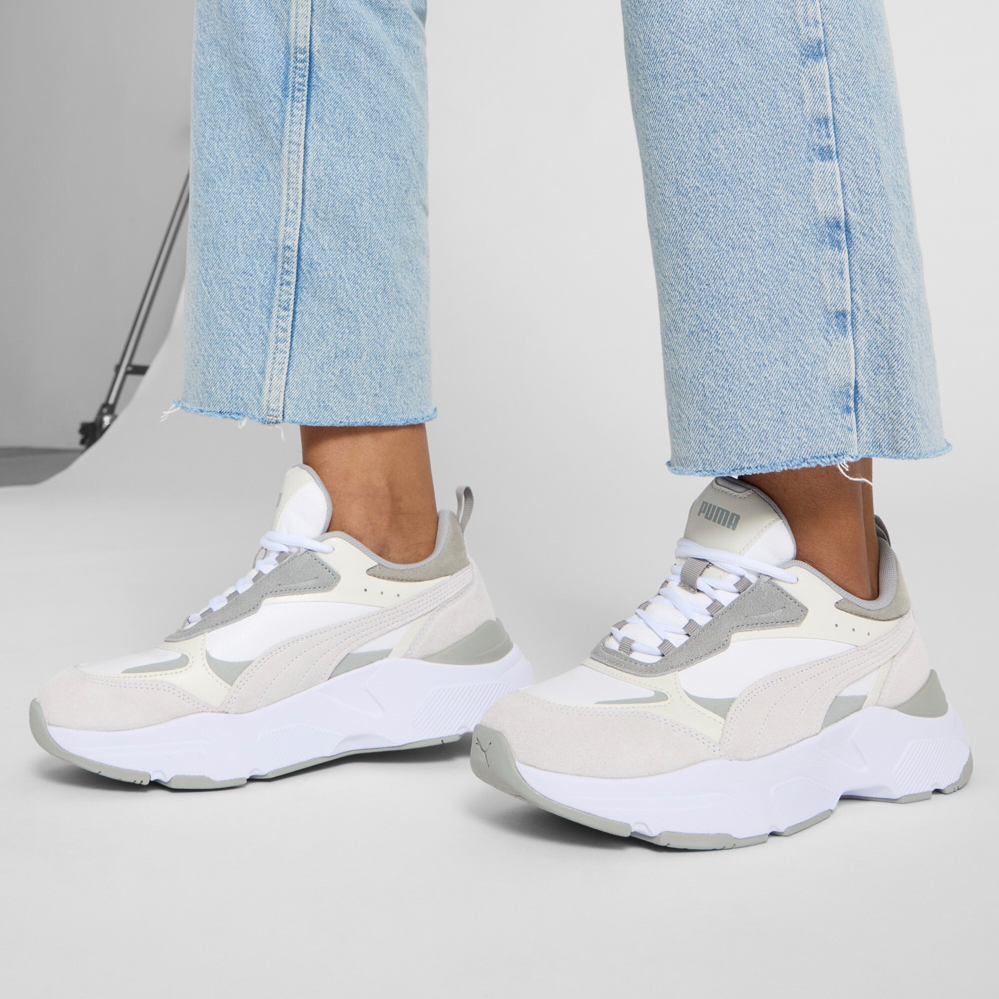 Кроссовки женские Puma Cassia Mix 391959-02 36 (3.5 UK) серые фото 7