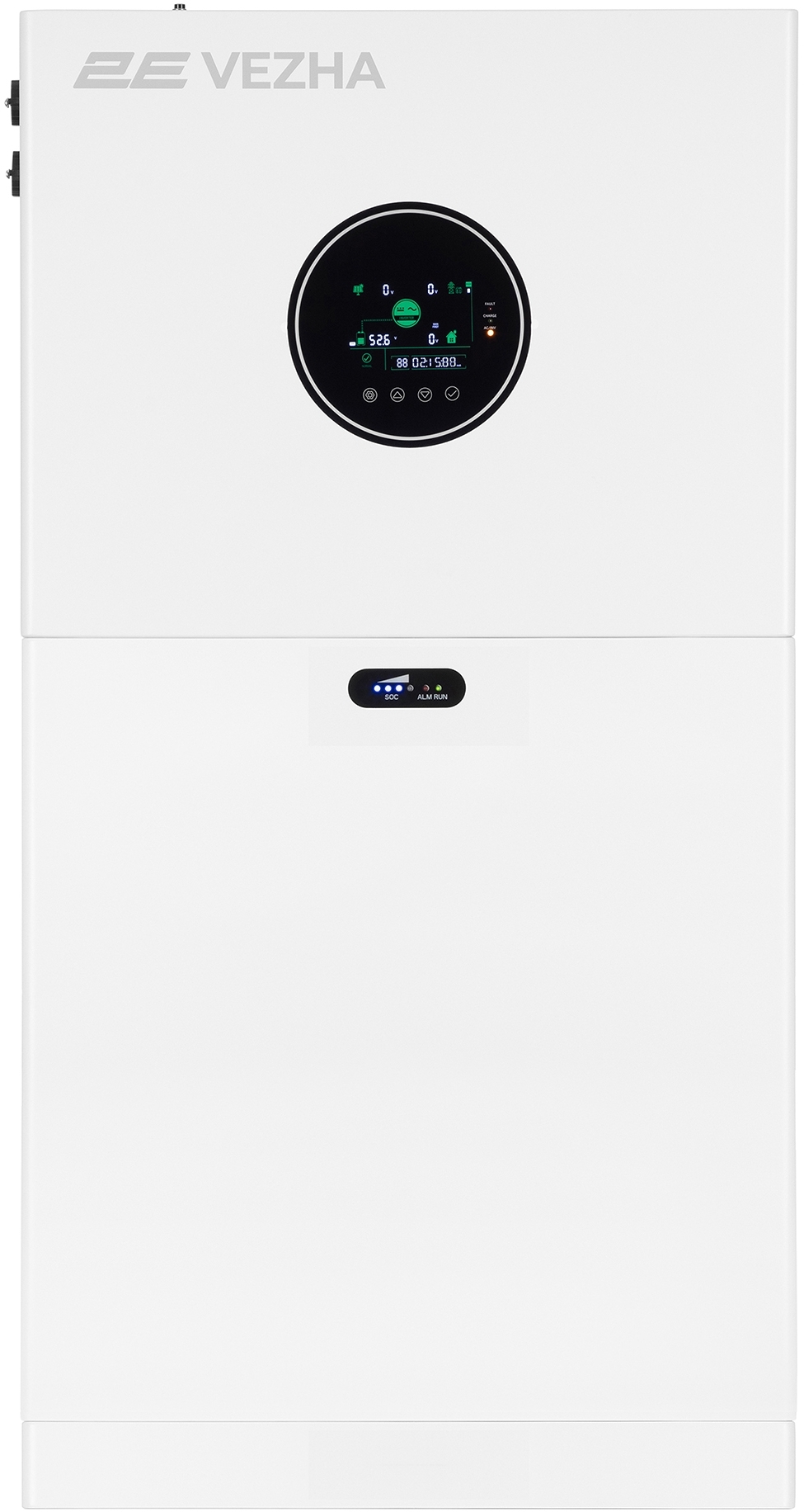 Система резервного питания 2E PowerWall Vezha 5000 Вт, 5.12 кВт/ч, MPPT 5.5 кВт, WiFi (2E-ESS-PWV5-5) фото 2