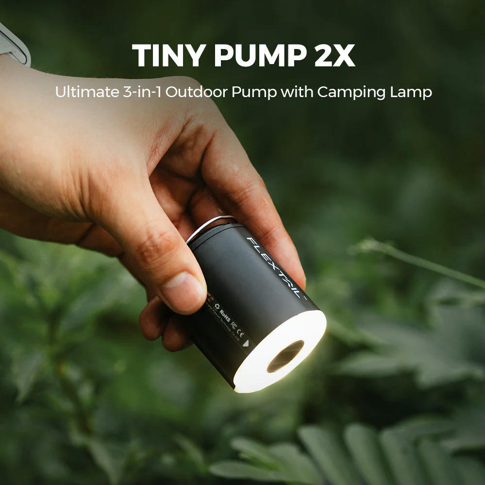 Насос-ліхтар кемпінговий Flextail Tiny Pump 2X чорнийфото8